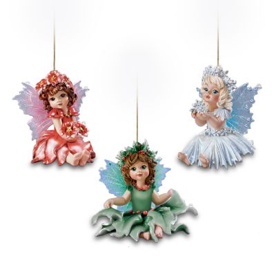 Fairy Magical Holidays Christmas Ornament Set One - Set Of Three
