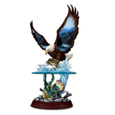 Swift Fury Eagle And Bass Figurine