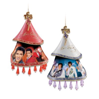 Elvis Presley Christmas Ornament Set: Heartbreaker And Timeless Legend
