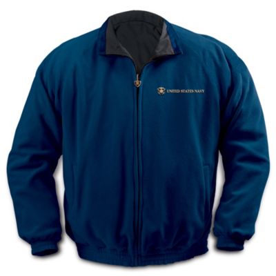 Navy Reversible Fleece