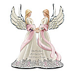 Breast Cancer Support Musical Figurine: Take My Hand And Together We Will Make It Through