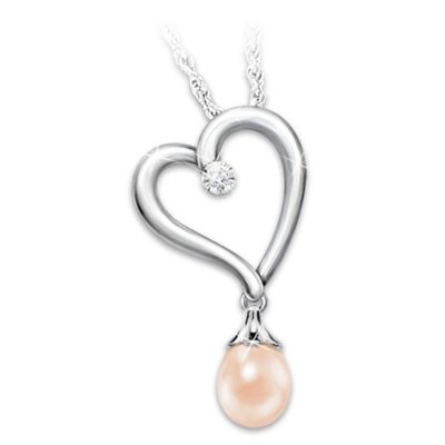 In Style Every Day Cultured Pearl And Diamond Necklace With Interchangable Cultured Pearls