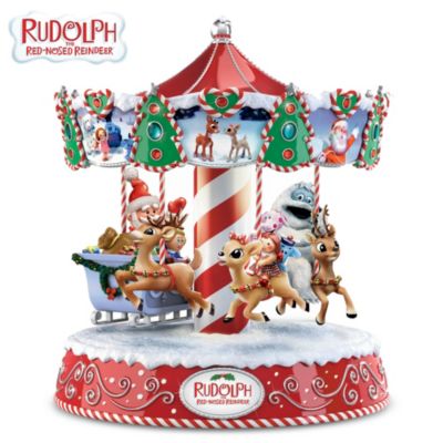 Rudolph's Magical Christmas Illuminated Musical Carousel