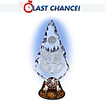 Crystalline Arrowhead Wolf Art Figurine: Spirit Of Courage