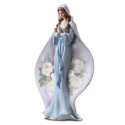 Blessed Virgin Mary Heirloom Porcelain Figurine: Queen Of Heaven