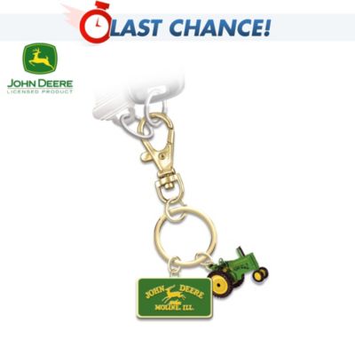 John Deere Collector's Key Chain With Model G Tractor Charm
