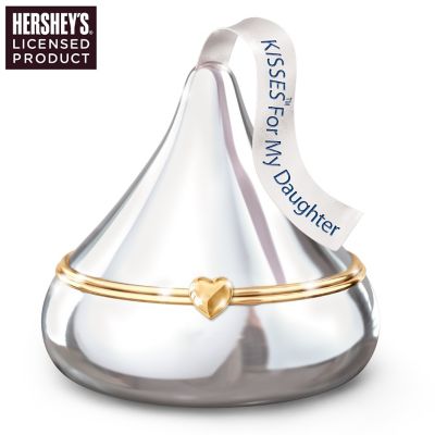 HERSHEY'S KISSES Porcelain Collectible Music Boxes: KISSES For My Daughter