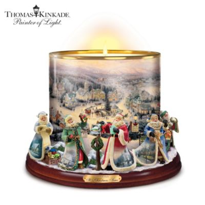 Thomas Kinkade Heirloom Porcelain Candleholder: It's Time For Christma