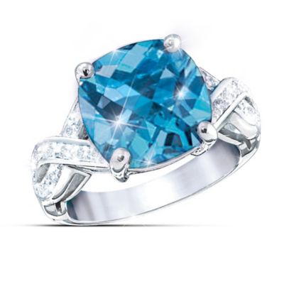 Royal Reflections Women's Ring With Color-Changing Center Stone