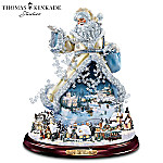 Thomas Kinkade Moving Santa Claus Tabletop Figurine: And To All A Good Night