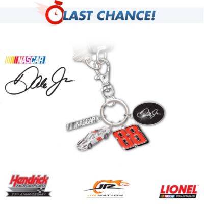 Dale Jr. #88 Sterling Silver-Plated Collector's Key Chain