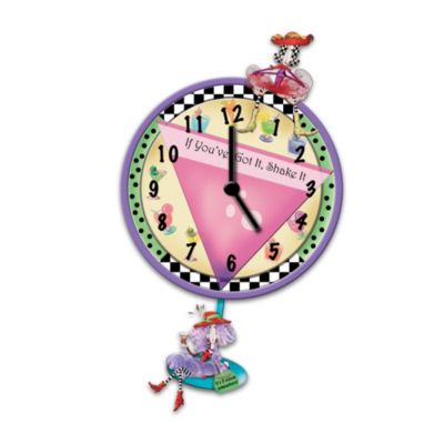 Dolly Mamas Wall Clock Its Always Time For Happy Hour