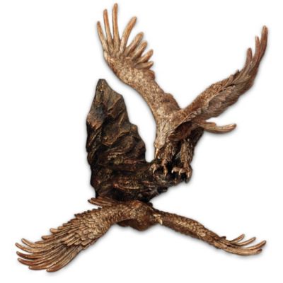 Where Eagles Soar Bronze-Toned Corner Wall Decor