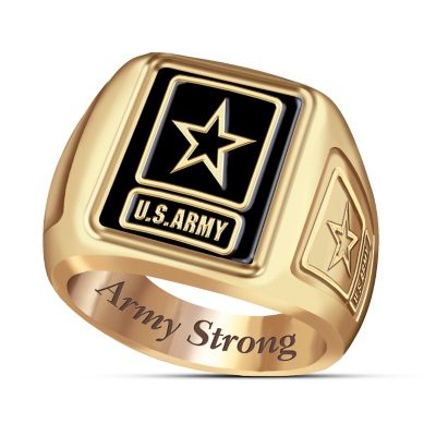 The U.S. Army Men's Ring With Army Strong Engraving