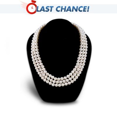 Today, Tomorrow And Always Three-Strand Cultured Pearl Necklace
