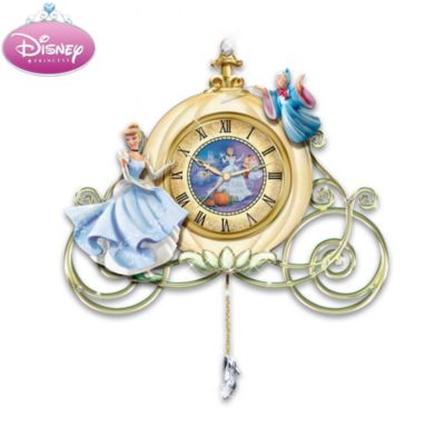Cinderella Sculpted Wall Clock Midnights Spell