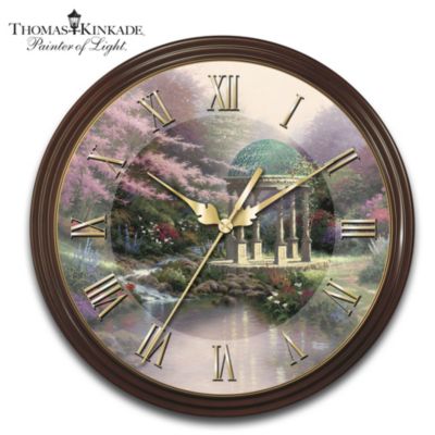 Thomas Kinkade's Times Of Splendor 25th Anniversary Commemorative Wall Clock