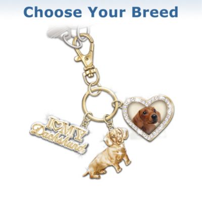 I Love My Dog Key Chain: Choose Your Breed