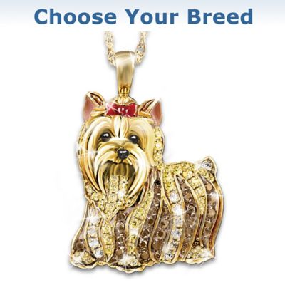 Boston Terrier Best In Show Crystal Pendant Necklace
