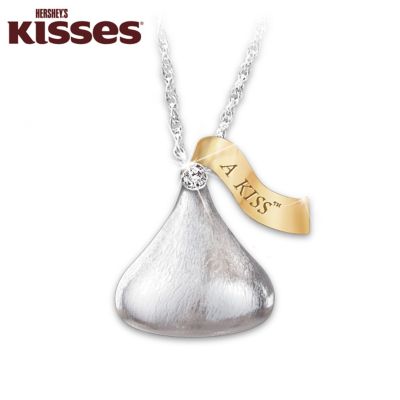 HERSHEY'S KISS Daughter Diamond Pendant Necklace: KISSES For My Daughter