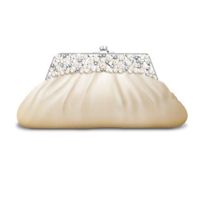 Heirloom Satin Clutch Handbag: Pearls Of Wisdom For My Granddaughter