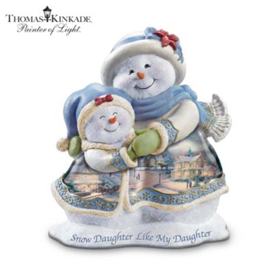 Thomas Kinkade Snow Daughter Like My Daughter Figurine