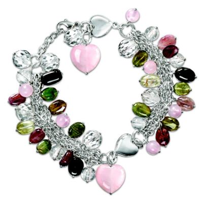 Gemstone Charm Bracelet - All Things Grow With Love