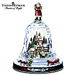 Thomas Kinkades Ring In The Season Crystal Bell Table Centerpiece