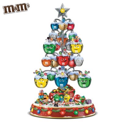 M&MS Sweet Sounds Of Christmas Ornament Bell Tabletop Christmas Tree