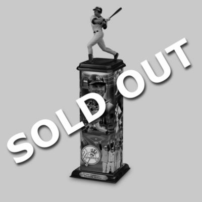 From Rookie of the Year to 5 World Series Championships (so far) and numerous MVP awards - the list of Derek Jeter's career achievements goes on and on. Now you can display a striking tribute to Derek Jeter with this collectible sculpture from The Bradford Exchange! The sides of this sculpture showcase Derek Jeter images, along with a listing of some of his many career achievements.This custom-designed collectible is in an edition limited to 1,995 sculptures to commemorate the year his amazing career began with the New York Yankees. A handcrafted and hand-painted lifelike action sculpture of Derek Jeter at bat is the crowning glory on top. And with the flip of a switch, the sculpture illuminates from within. Don't miss your chance to hit a home run with this Derek Jeter fan sculpture. High demand is expected, so order now!
