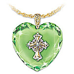 Irish Celtic Cross Pendant Necklace: Emerald Isle Blessings