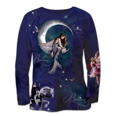 Artistic Long-Sleeved Shirt: Fairy Magic