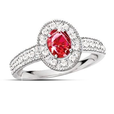 Women's Diamond Rings The Legend Of The Ruby Ring: Ruby And Diamond Ring