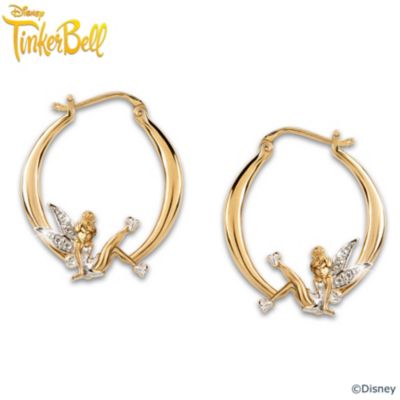 Believe In The Magic" Tinker Bell Diamonesk Earrings