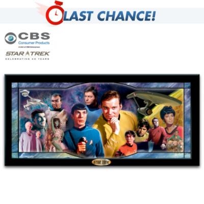 Star Trek Illuminating Stained Glass Panorama Wall Decor