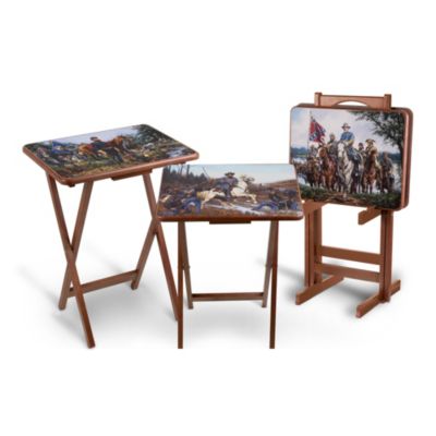 Legends Of The Civil War Tray Table Set