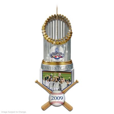 The 2009 MLB World Series Champions New York Yankees Trophy Christmas Ornament