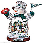 Philadelphia Eagles Masterpiece Edition Crystal Snowman Figurine