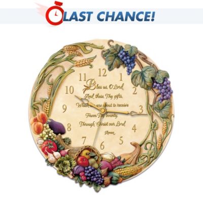Bless Us O Lord Clock