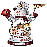 Washington Redskins Masterpiece Edition Crystal Snowman Figurine