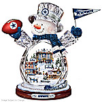 Dallas Cowboys Masterpiece Edition Crystal Snowman Figurine