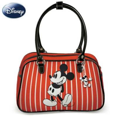 Disney Retro Mickey And Minnie Purse With Two Free Detachable Key Chains