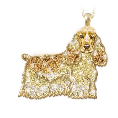 Cocker Spaniel Best In Show Crystal Necklace