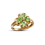 The Luck Of The Irish Four-Leaf Clover Ring