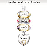 Forever In A Mothers Heart: Personalized Birthstone Pendant Necklace