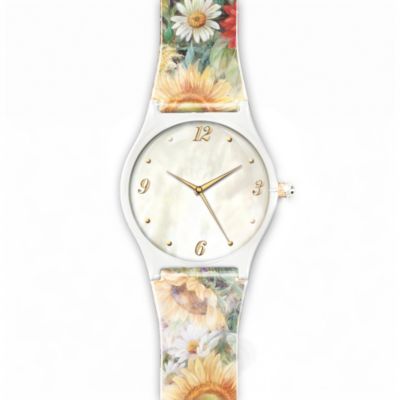 Lena Liu Garden Splendor Floral-Themed Women's Art Watch Set