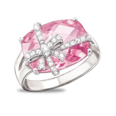 The Gift Of Glamour Pink Cubic Zirconia Ring