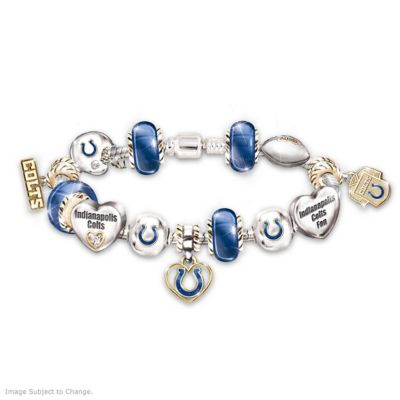 Go Colts! #1 Fan Charm Bracelet