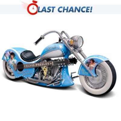 Elvis Presley Rolling Chopper Sculpture