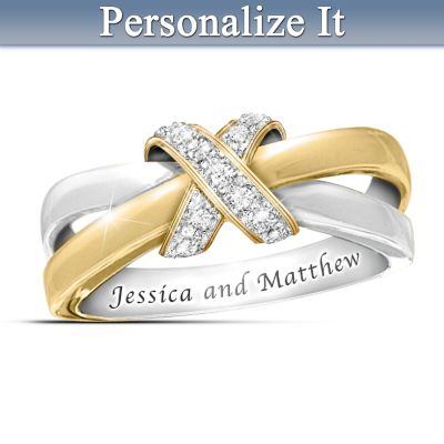 Eternity's Kiss Diamond Personalized Women's Ring